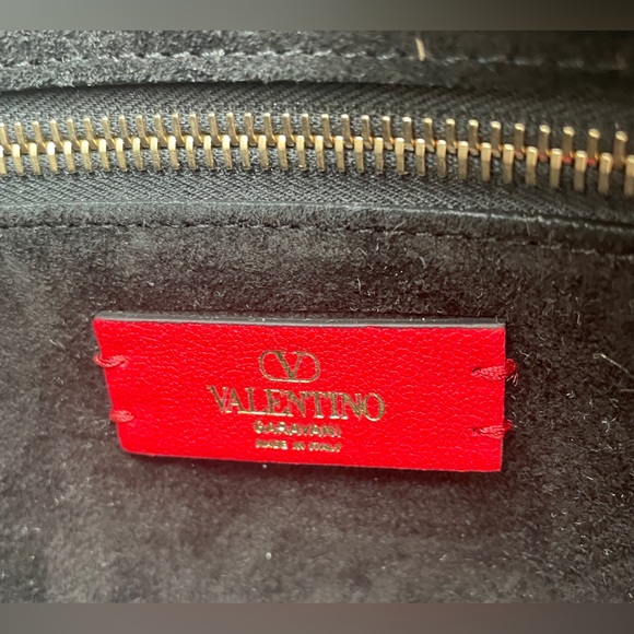 $2350 NEW VALENTINO GARAVANI BLACK LEATHER ROCKSTUD TOTE BAG PURSE NWT AUTHENTIC - Picture 15 of 16